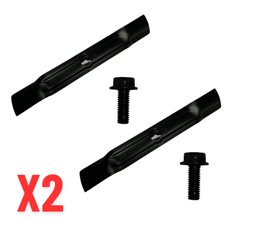 Genuine 2x Blade & Blade Bolt For McGregor 1200w 32cm Corded Rotary Lawnmower MER1232