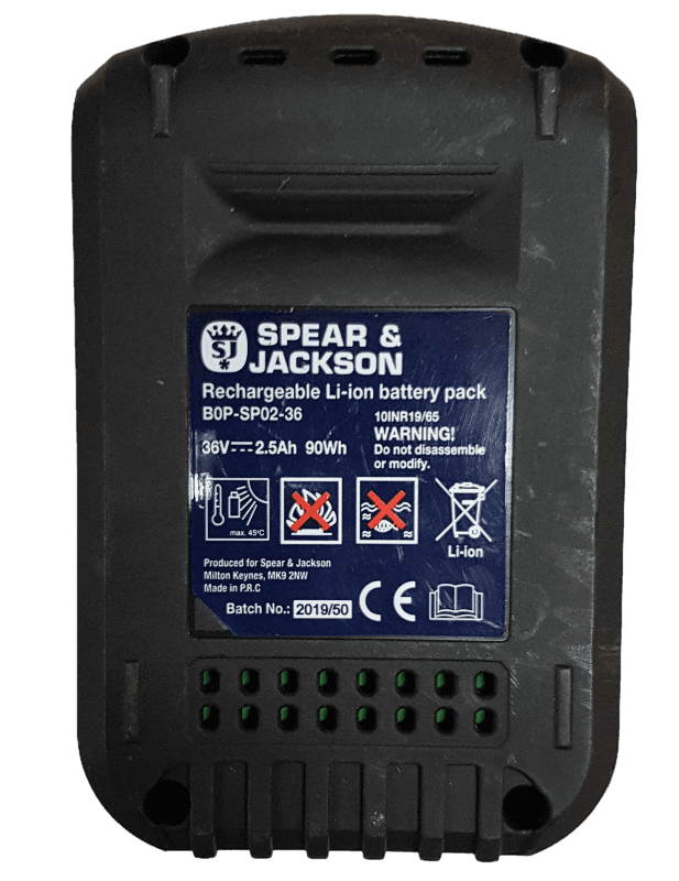 Genuine Battery For Spear & Jackson S3630CT2 Li-Ion 36V - B0P-SP02-36
