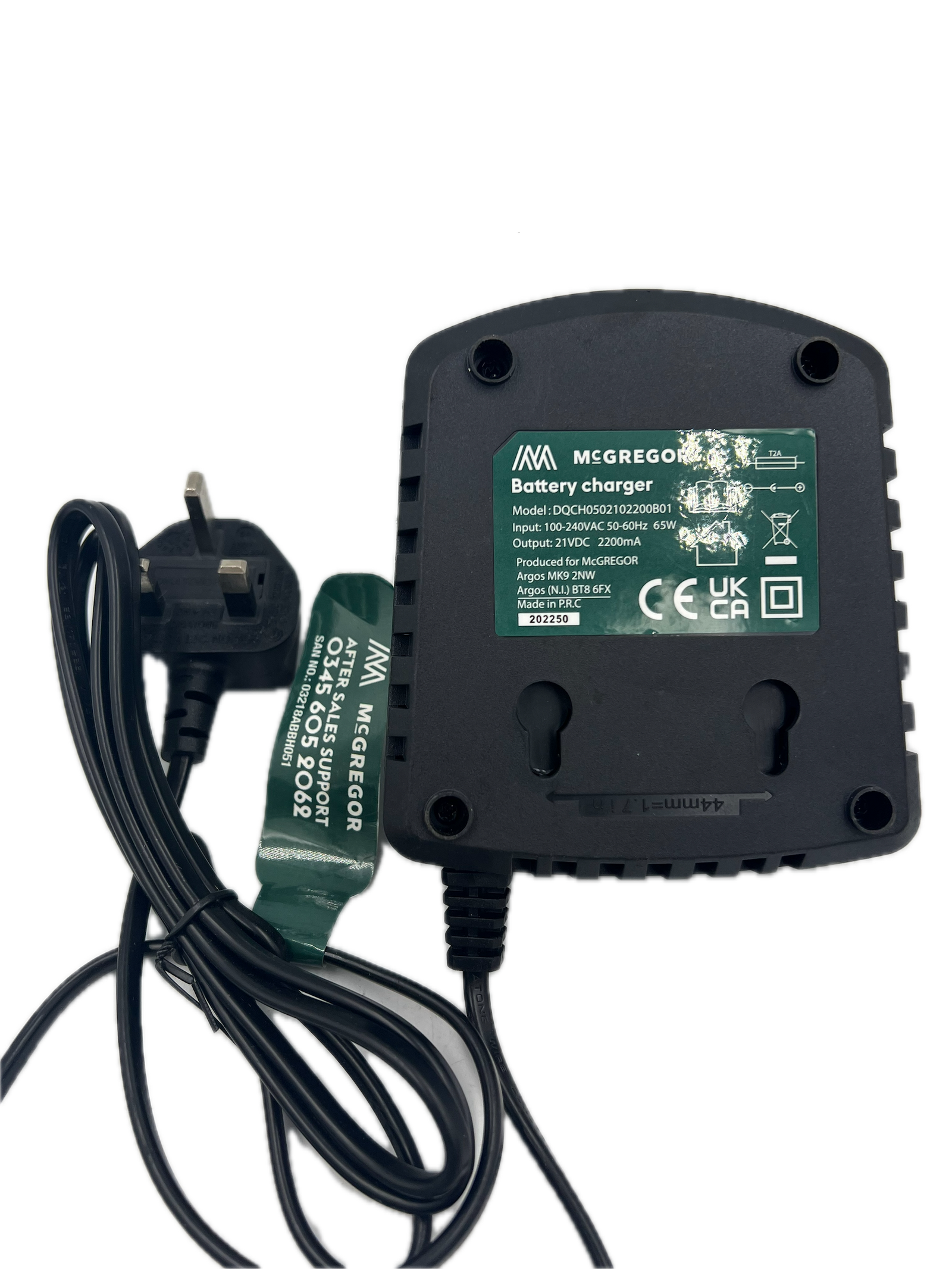 Genuine Battery Charger DQCH0502102200B01 For McGregor MCEHT1841 ET-D1810 Battery