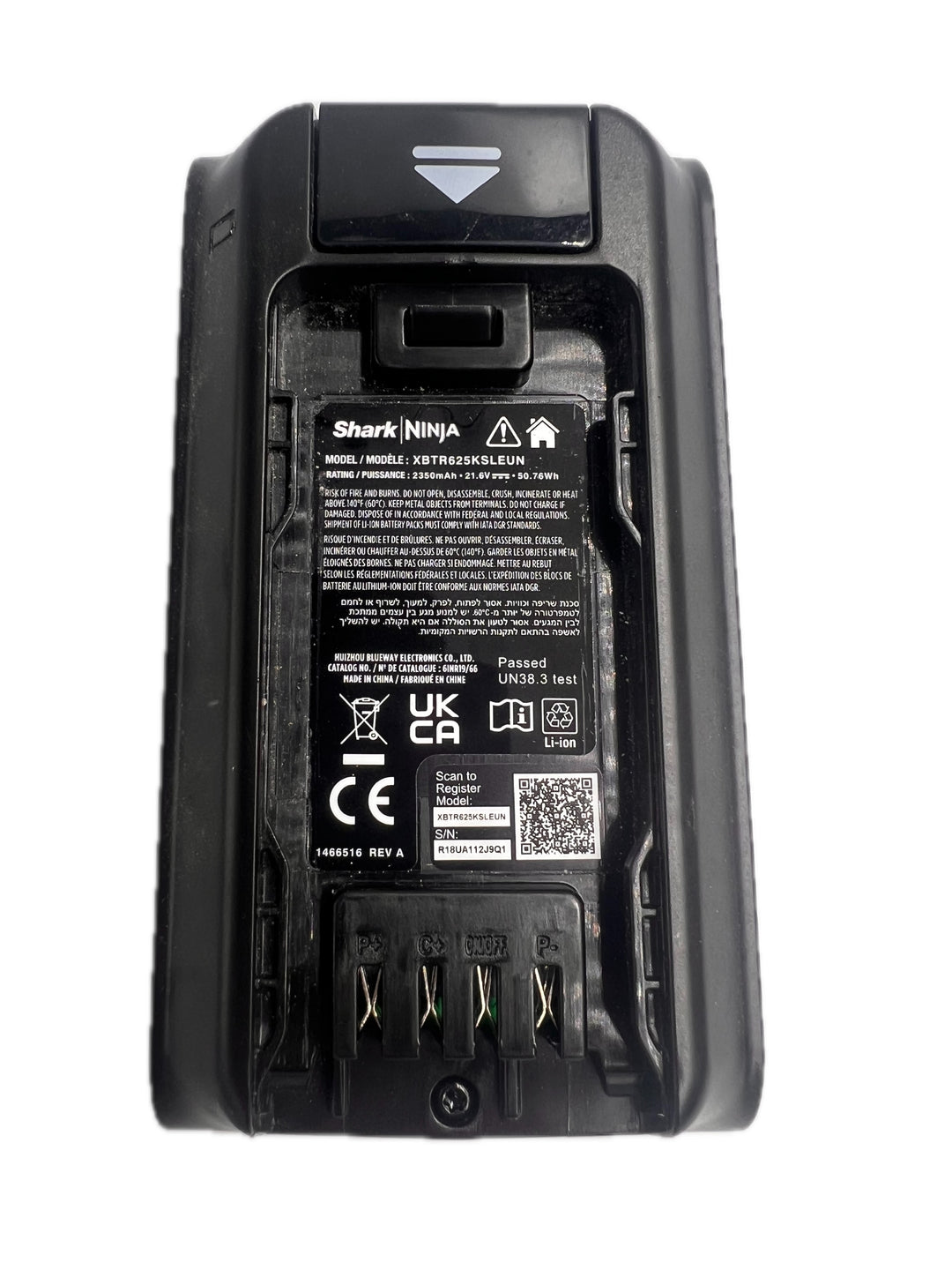 Genuine XBTR625KSLEUN Battery for Shark Clean &amp; Empty Cordless Vacuum Cleaner BU3521UK
