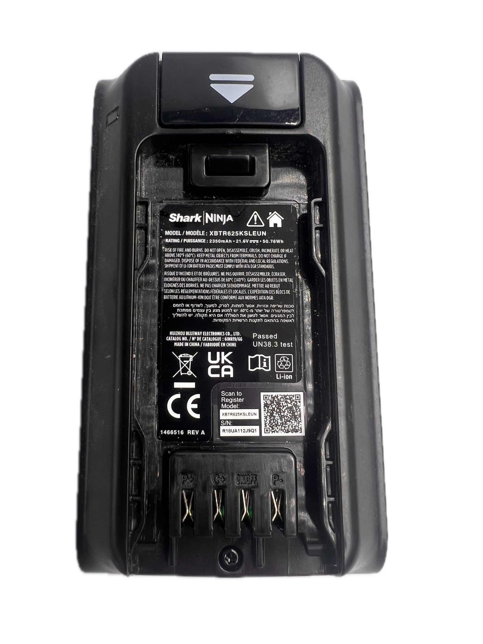 Genuine XBTR625KSLEUN Battery for Shark Clean & Empty Cordless Vacuum Cleaner BU3521UK