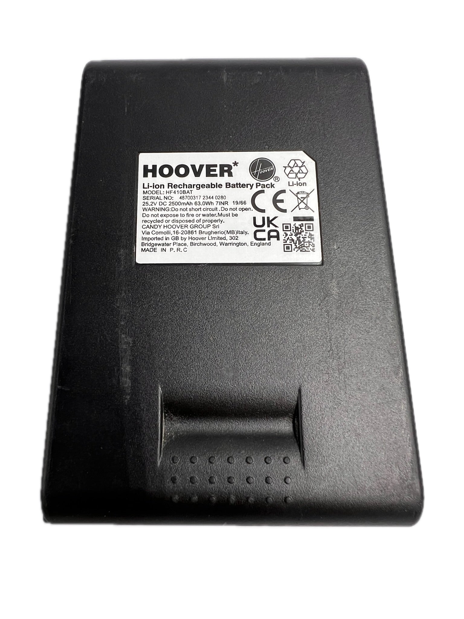 Genuine Battery HF410BAT for Hoover HF4 Anti Hair Wrap Pet Cordless Vacuum Cleaner