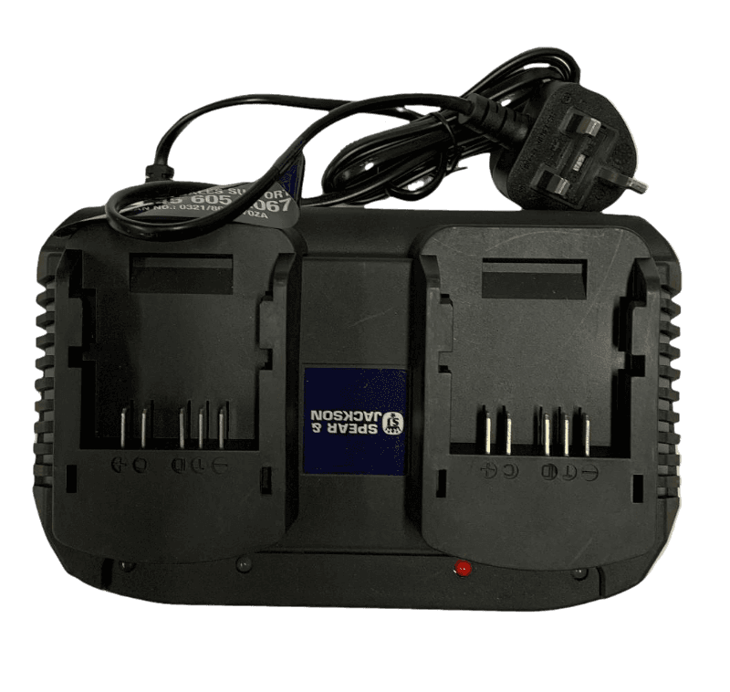 Genuine Spear & Jackson B0Q-SP07-2040ZB 18v Dual Charger