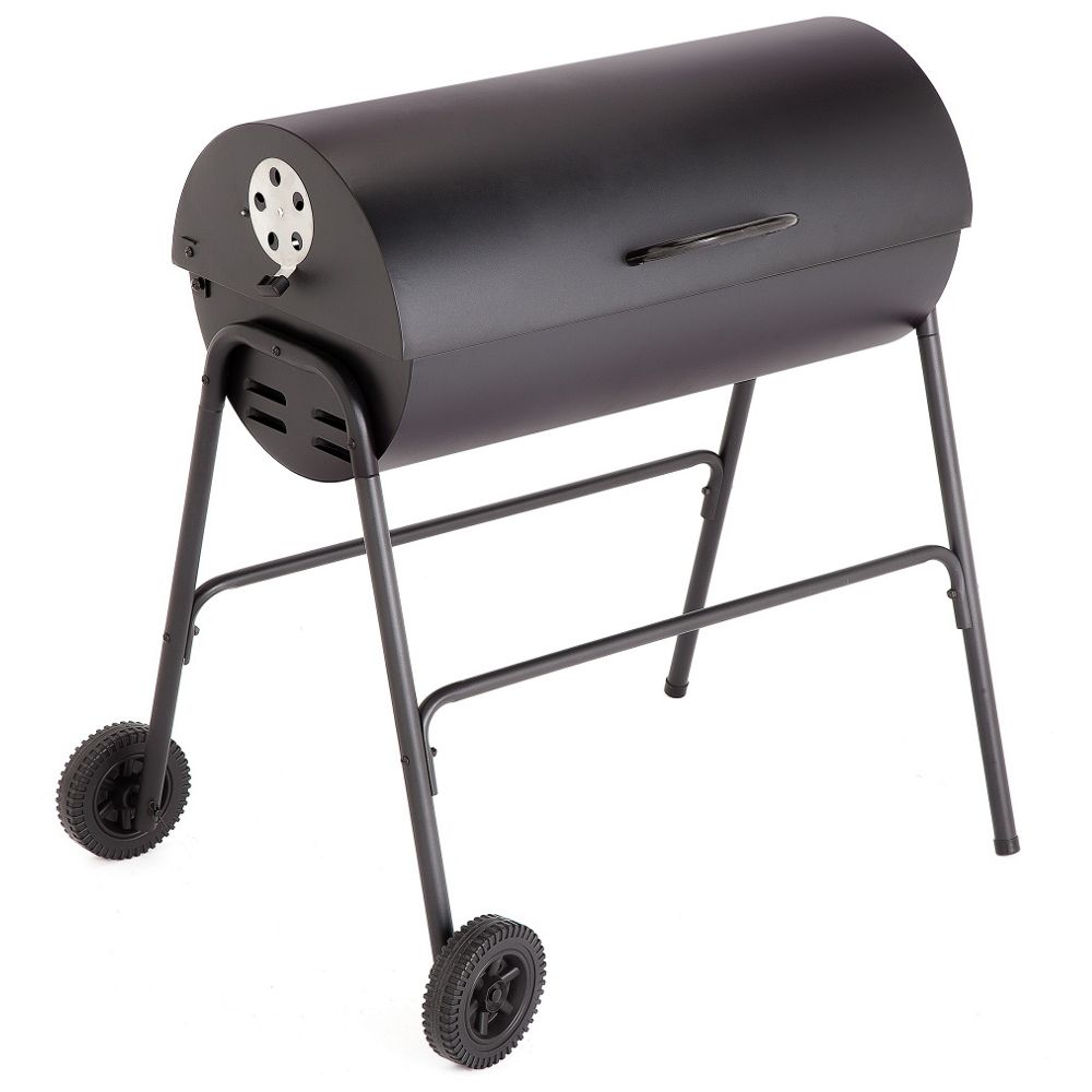 Genuine Right Leg For Home Charcoal Oil Drum BBQ & Cover - Black - 5981887