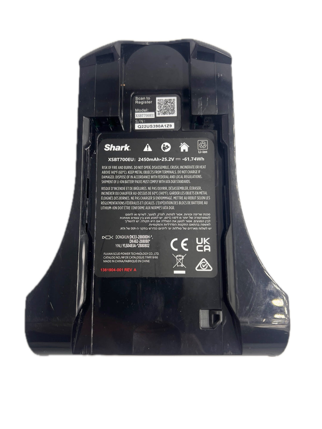 Genuine Battery for Shark IZ203UKRD Anti Hair Wrap Cordless Vacuum Cleaner - XSBT700EU
