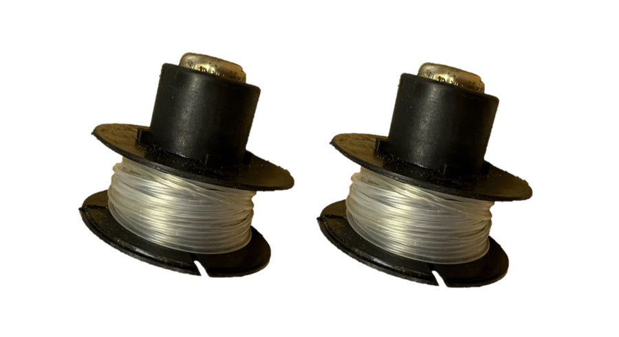 2 x Genuine Spool With Line for Challenge N0E-15ET-230 Cordless Grass Trimmer