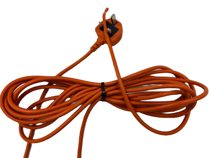 Genuine 6m Orange Power Cable Flex Lead Plug For Ryobi Grass Trimmers & Lawnmowers