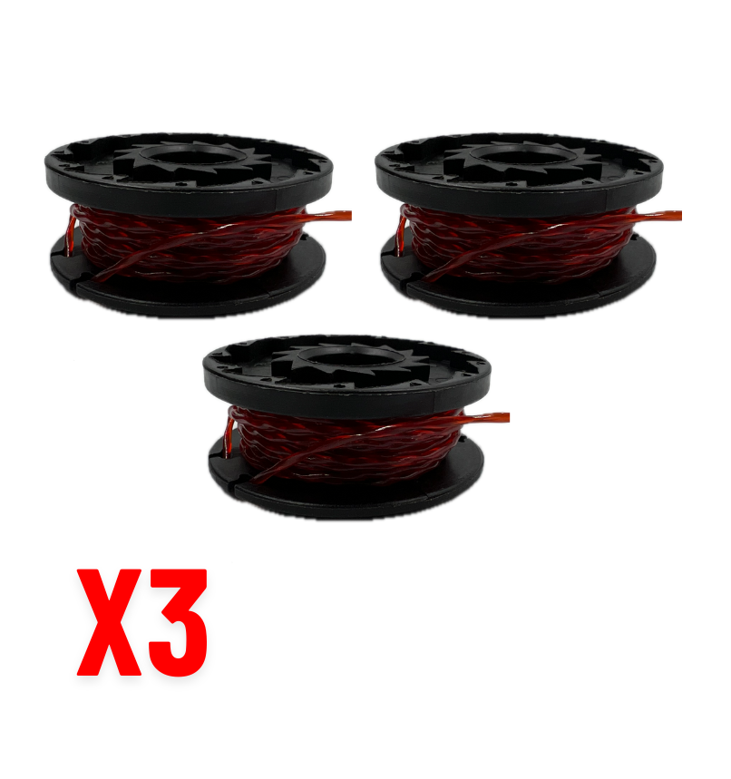 Genuine 3 Pack Of Spools For McGregor MET3525 Corded Grass Trimmer