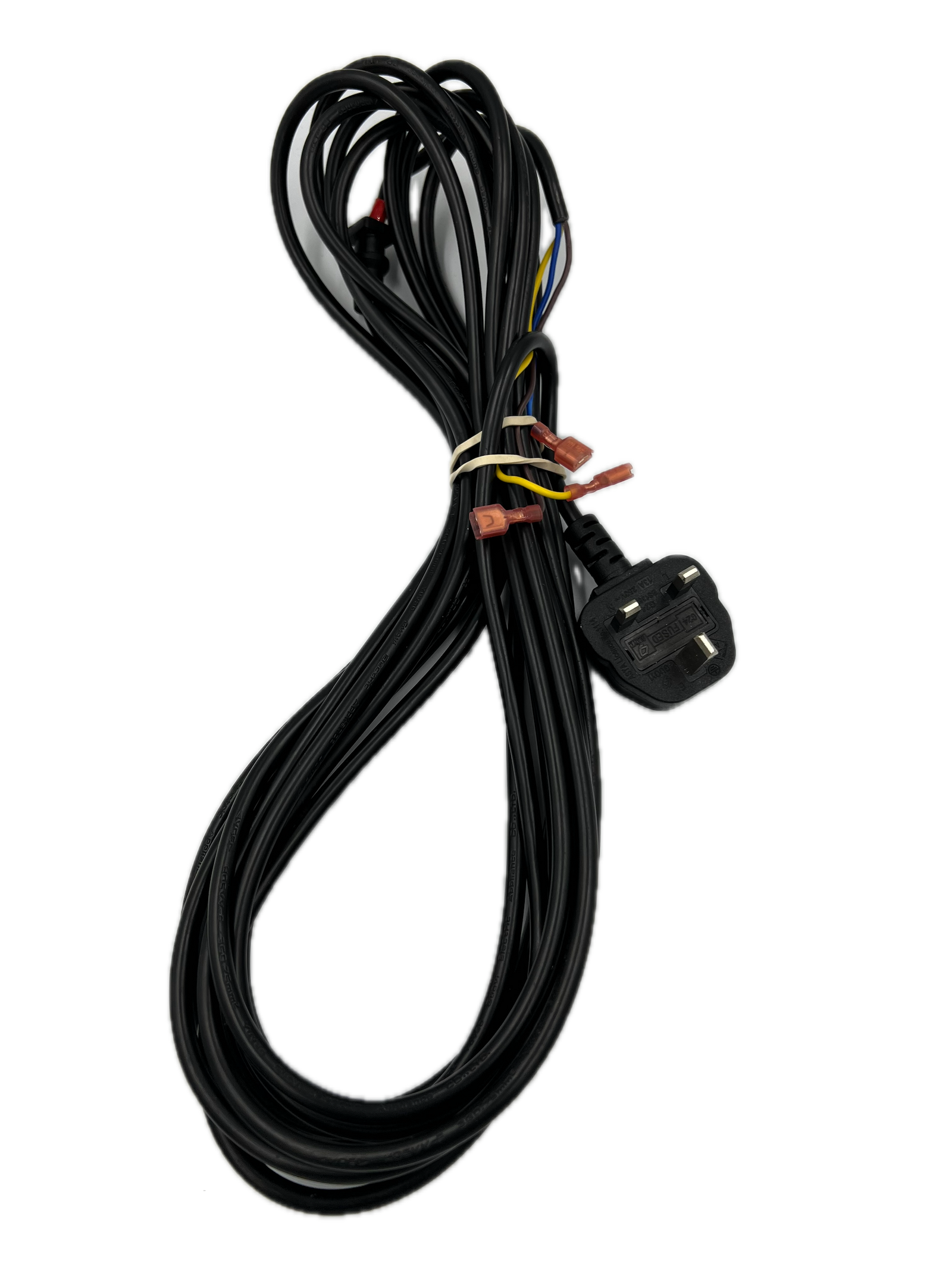 Genuine Universal 8m Black Power Cable Flex Lead Plug For VAX Rapid Power Revive Carpet Washer