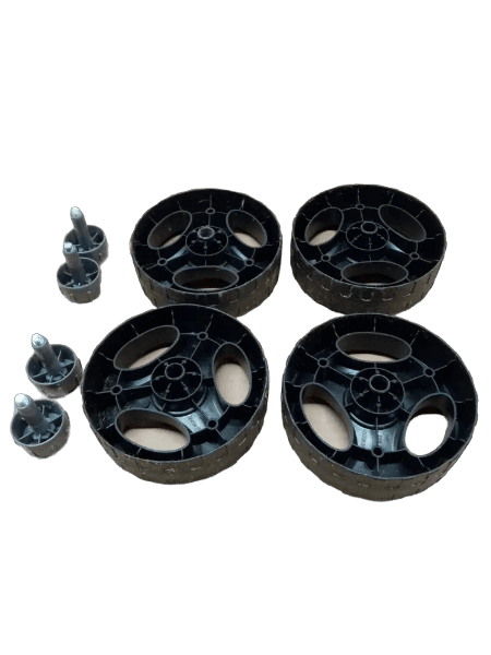 Genuine Challenge ME1031M 1000W Lawnmower Wheels &amp; Bolts (Set of 4)
