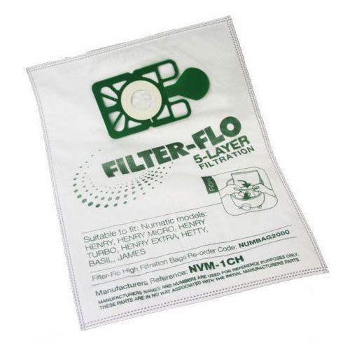 20 X NEW Compatible Numatic Henry Hetty James FILTER FLO Vacuum Hoover Bags