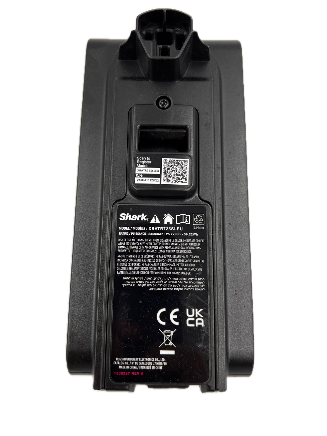 Genuine Battery Replacement for Shark IZ400UK Cordless Vacuum Cleaner