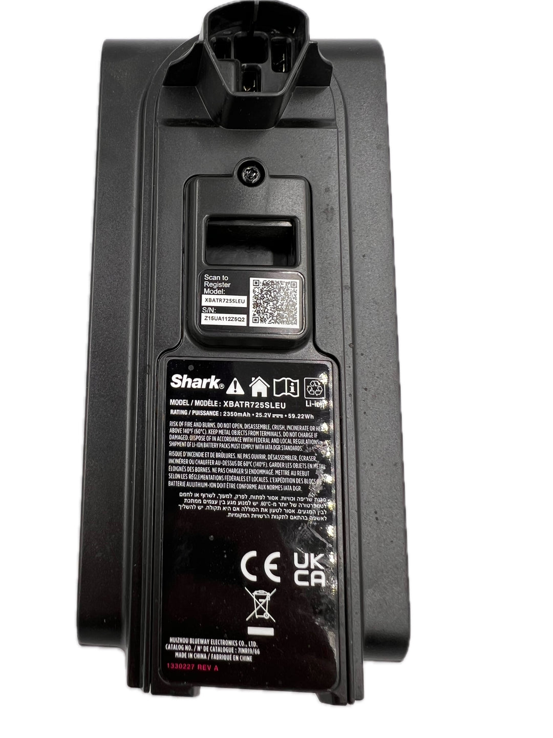 Genuine Battery Replacement for Shark IZ400UK Cordless Vacuum Cleaner