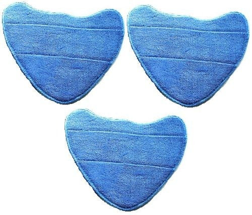 3 x Hook and Loop Microfibre Cleaning Pads For Vax Steam Cleaner Mops