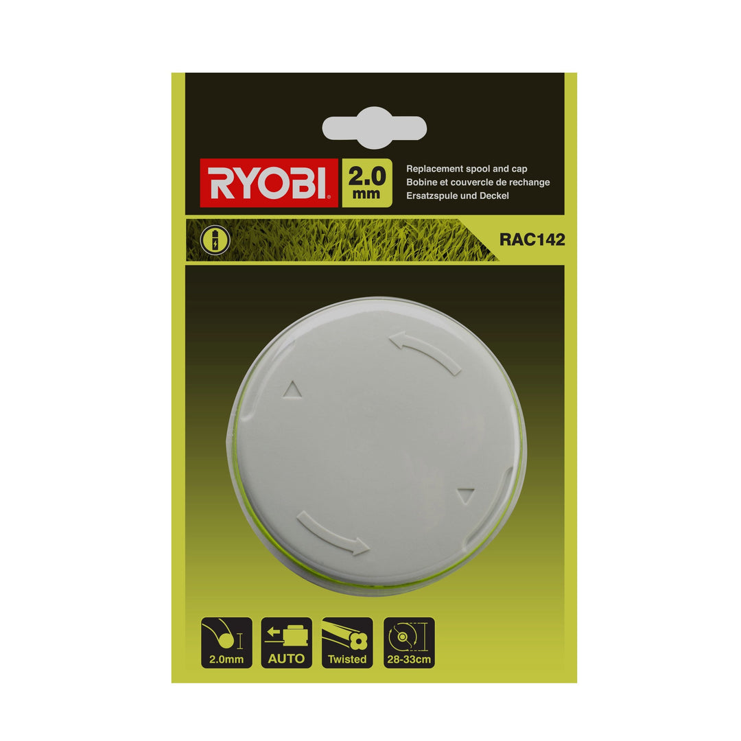 Ryobi RAC142 RAC142 2.0mm Spool and cap for 36V Grass Trimmer (Single) 