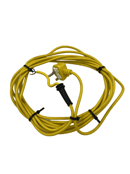 6m Long Yellow Power Cable Flex Lead Plug For Challenge Hedge Trimmers & Grass Trimmers