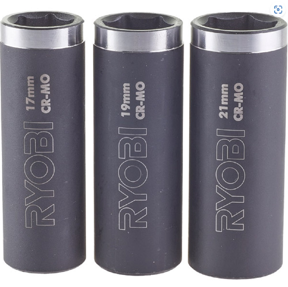 Ryobi RAKPISOC3 Impact Socket Set 3 Piece