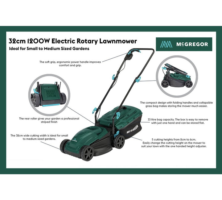 Genuine Grass Box For McGregor 1200w Corded Rotary Lawnmower - MER1232