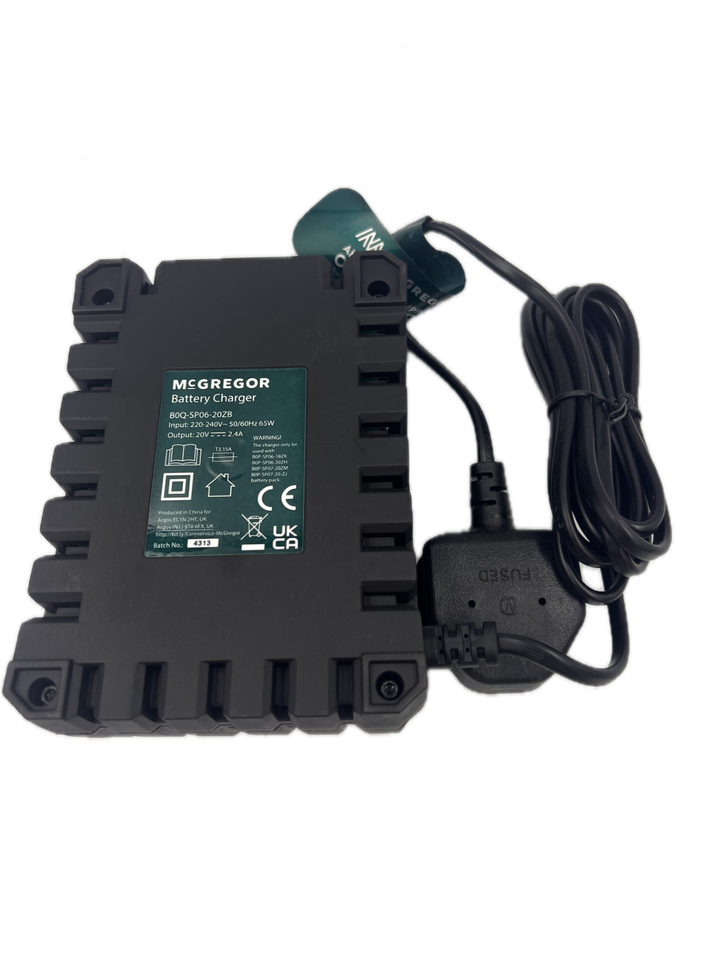 Genuine Charger B0Q-SP06-20ZB For McGregor Cordless Lawnmowers & Trimmers