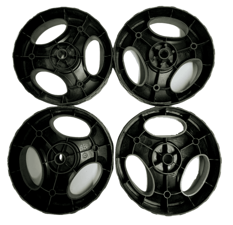 Genuine Set Of 4 Wheels For Challenge & Sovereign 1000w Lawnmowers - ME1031M