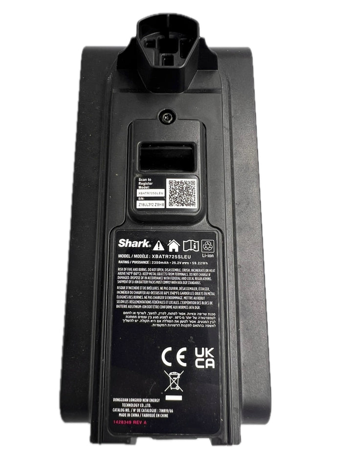 Genuine Battery XBATR725SLEU for Shark IZ400UKT Stratos Pro Anti Hair Wrap+ Pet Corded Vacuum Cleaner