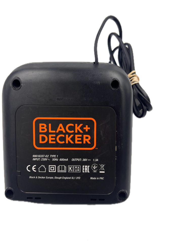 Genuine 36v Charger 90616337-02 For Black and Decker 36v Cordless Rotary Lawnmower 33CM BCMW3336