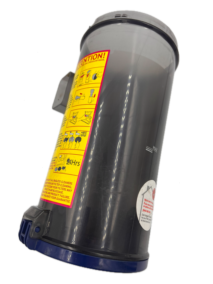Genuine Dust Container For Hoover H-Upright 500 Sensor Plus Home HU500SBH Upright Bagless Vacuum Cleaner - Blue & Grey