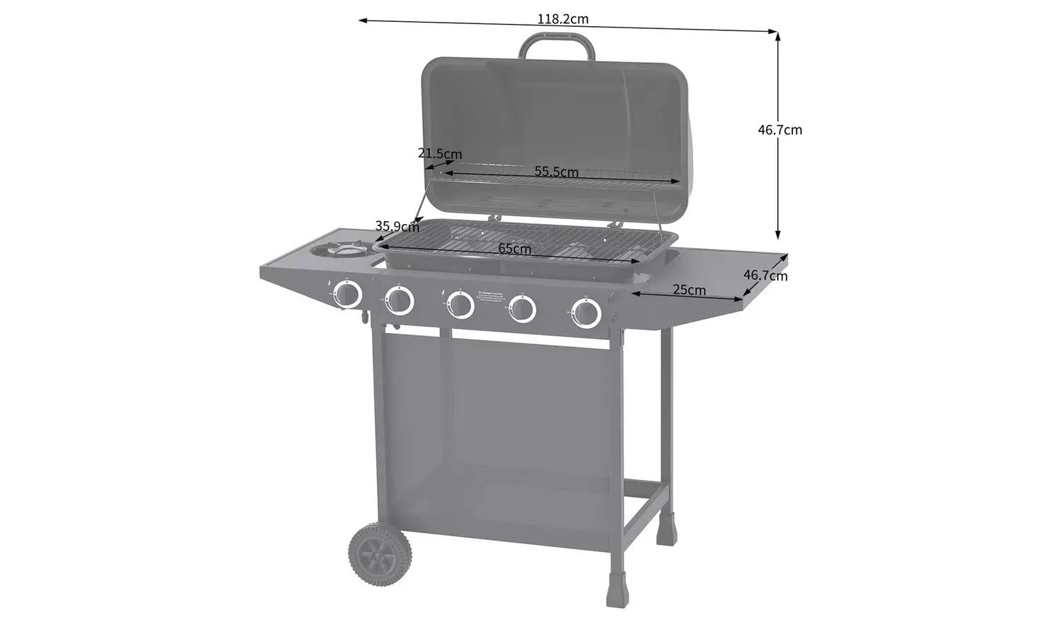 Genuine Side Burner Electrode For Home 4 Burner With Side Burner Gas BBQ - 3451663
